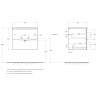 База под раковину BELBAGNO MARINO-CER-N-600-2C-SO-NL-P