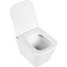 Подвесной безободковый унитаз с сиденьем микролифт BELBAGNO DUE BB3103CHR/SC