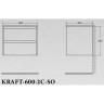 Тумба BELBAGNO KRAFT KRAFT-600-2C-SO-PG