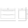 Тумба BELBAGNO MARINO MARINO-900-2C-SO-PT-P