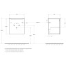 Тумба Bianco Lucido 49,6 см BELBAGNO ETNA ETNA-500-1A-SO-BL-P-R