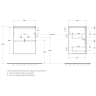 Тумба под раковину BELBAGNO UNO UNO-MINI-500-2C-SO-BO 50 см